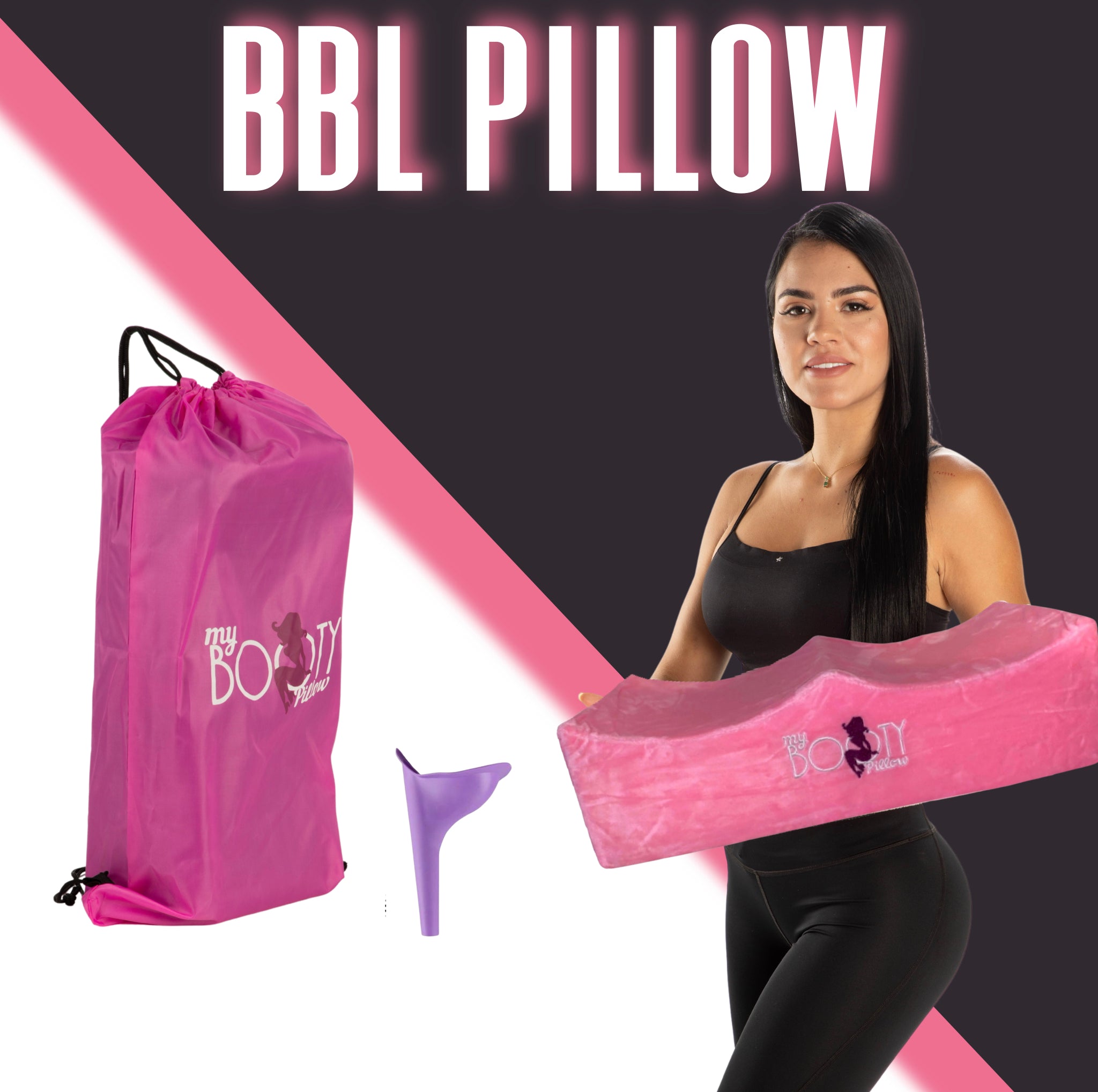  booty pink bbl pillow