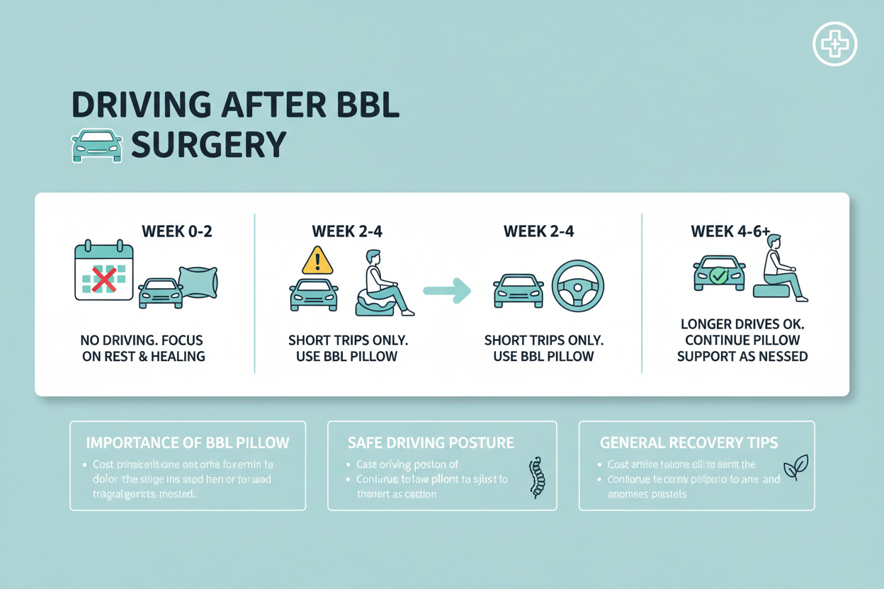 How Long After a BBL Can You Drive-bombshell booty bbl pillow for driving