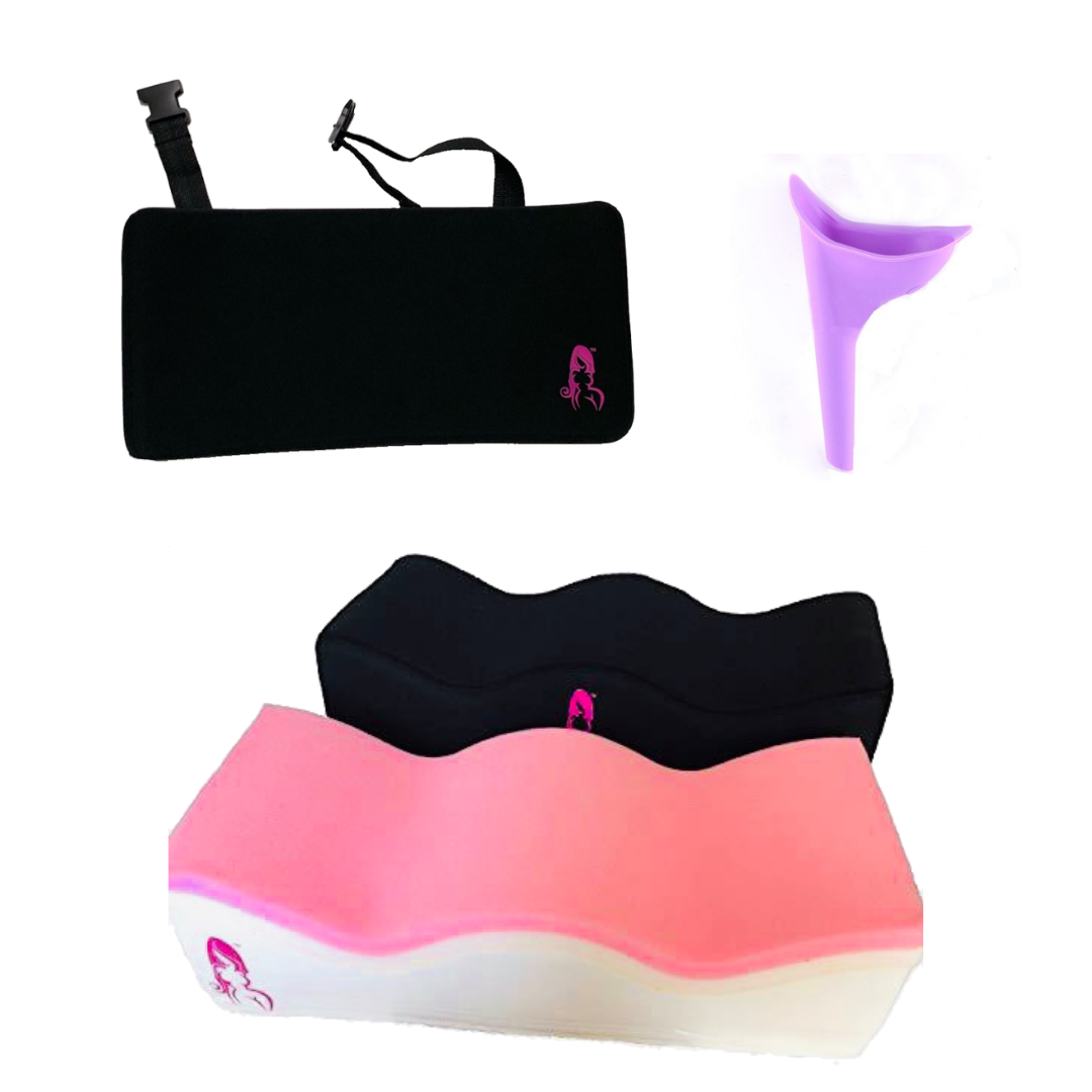 Portable female urinal and Butt Lift Recovery Driving Pillow